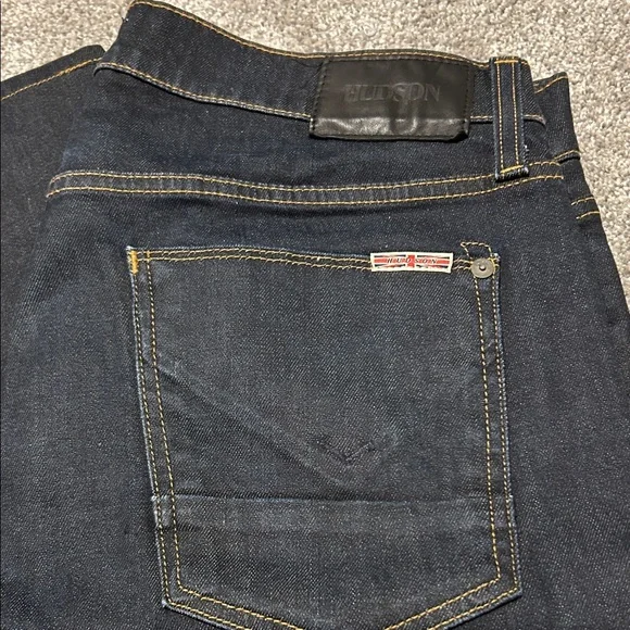 Hudson Jeans Men's Deep Indigo Slim Stright Fit - Picture 2 of 6